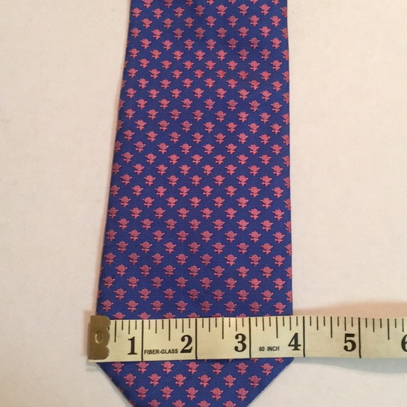 Thomas Pink blue and pink silk tie - Picture 5 of 5